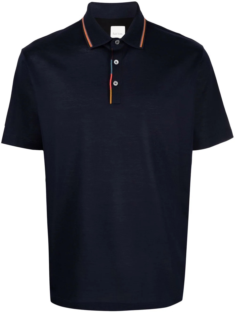 Artist-print cotton polo shirt - 1