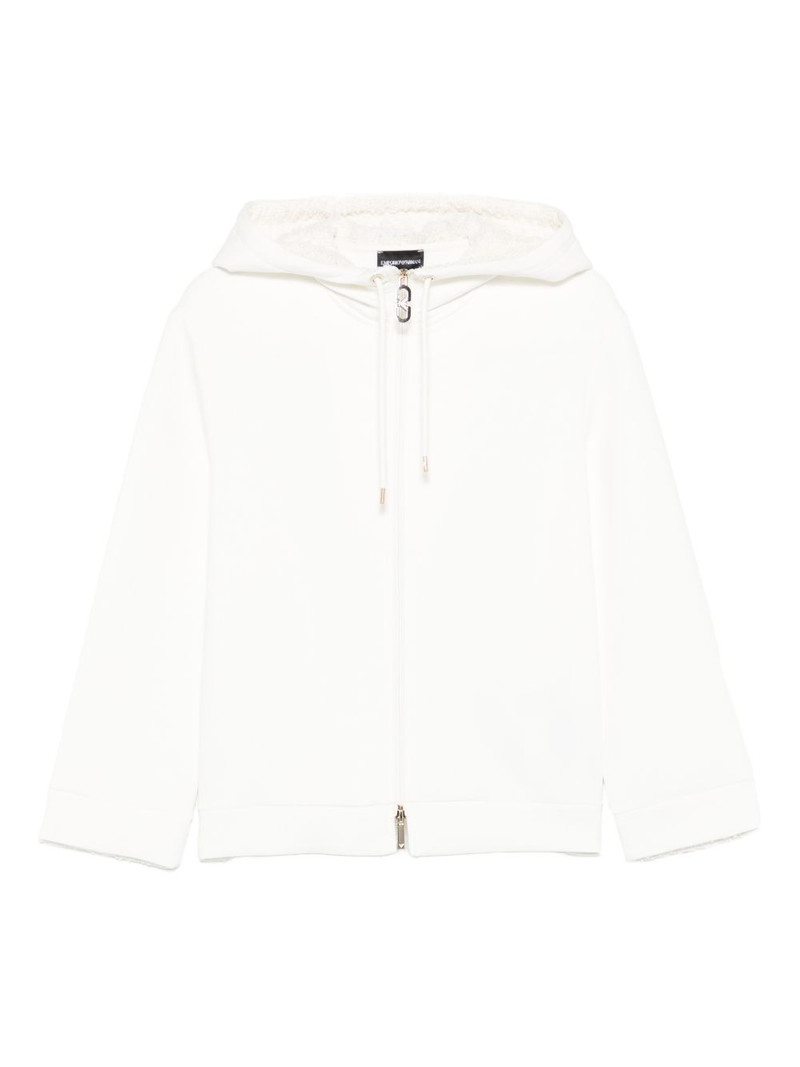 zip-fastening hoodie 1