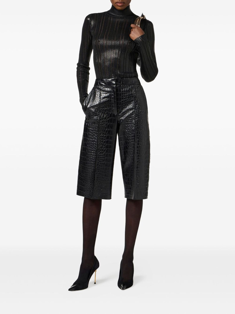 ELISABETTA FRANCHI striped roll-neck jumper outlook