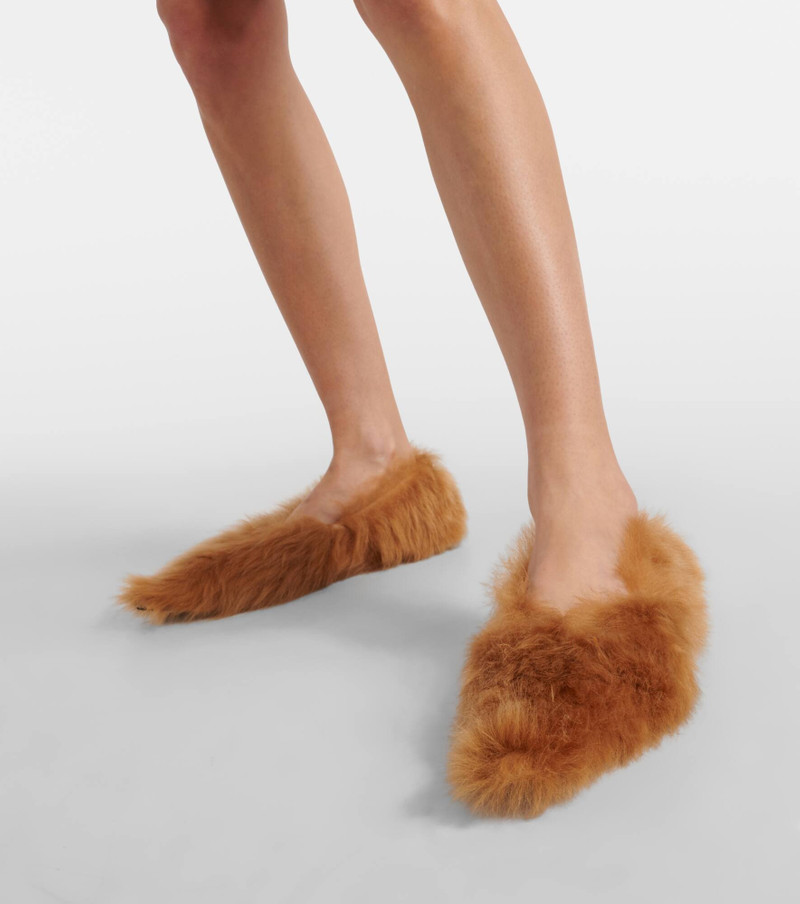 Eva shearling ballet flats 4
