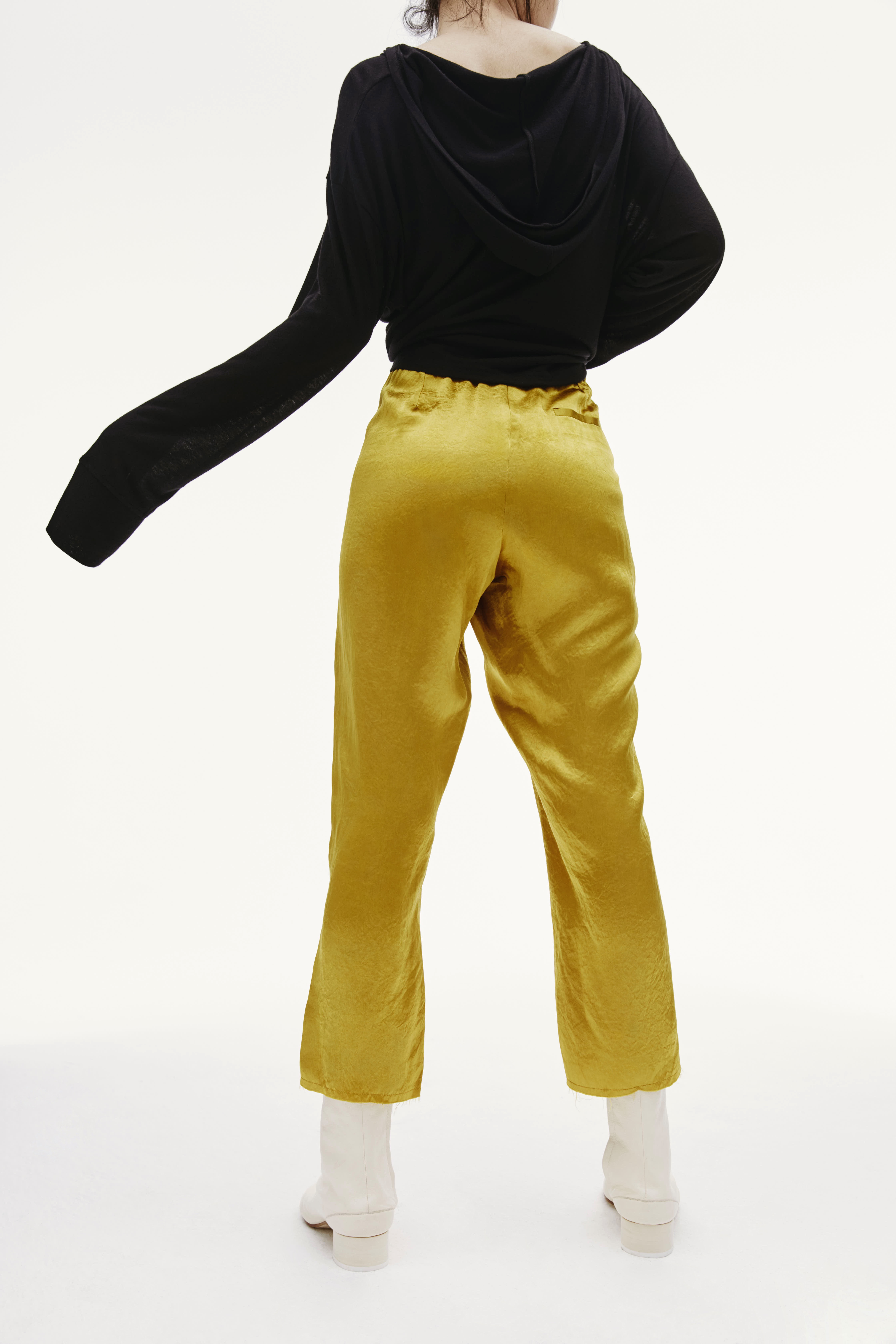 GOLDEN CROPPED TROUSERS - 3
