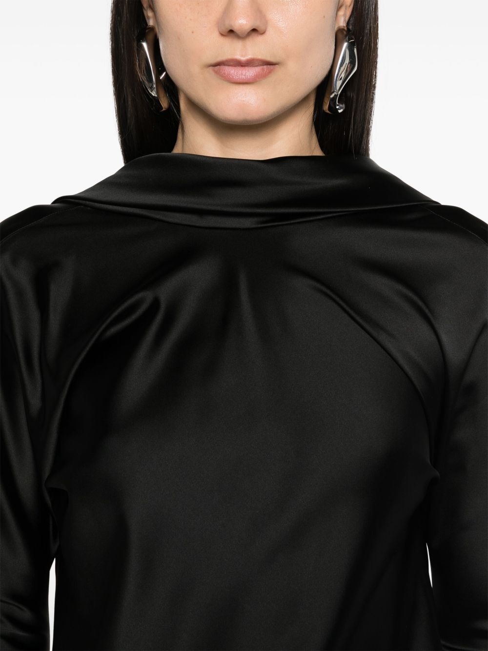 Abazio satin maxi dress - 5