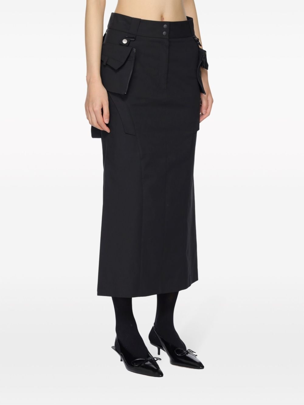 convertible cargo maxi skirt - 3
