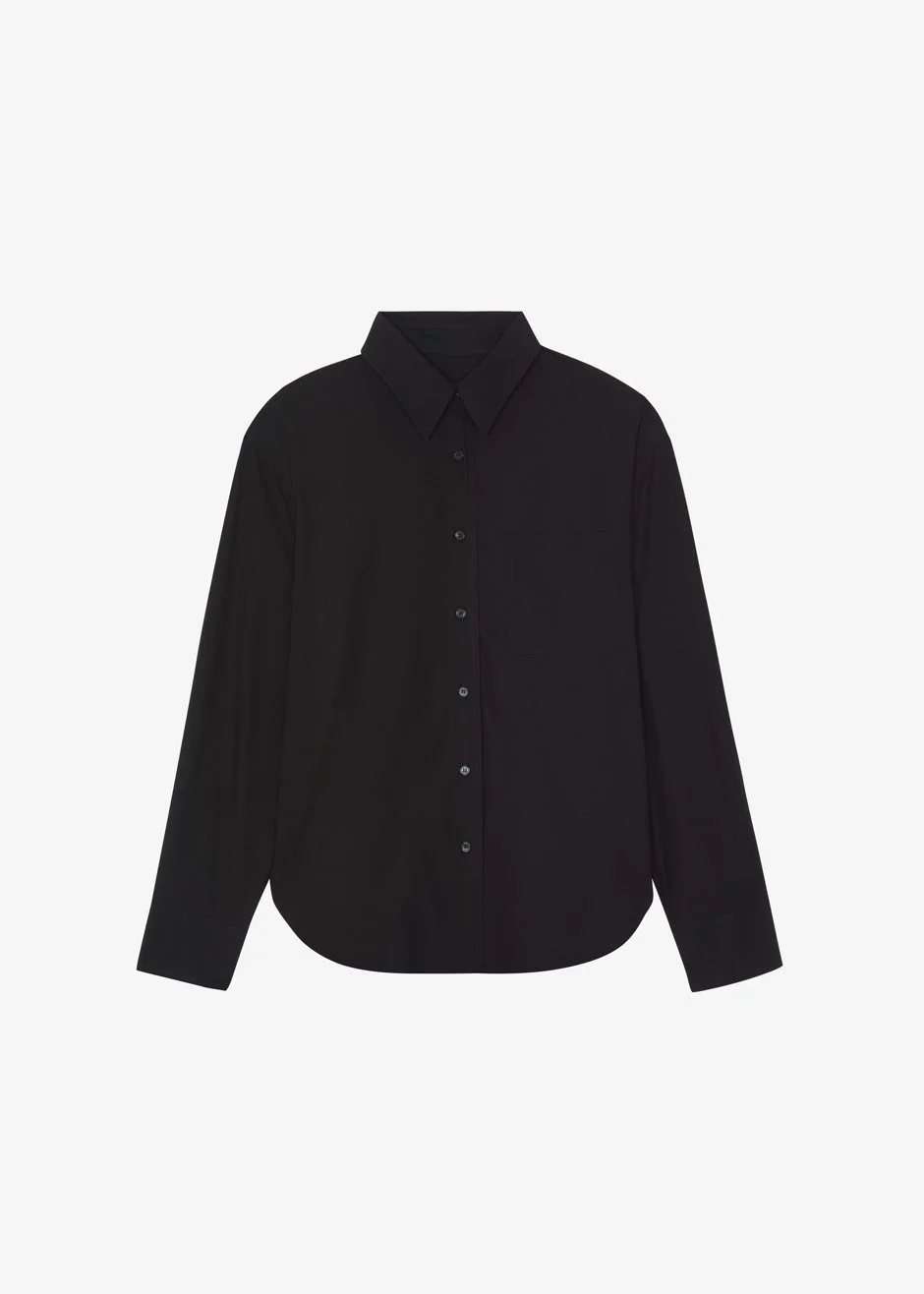 Lui Organic Cotton Shirt - Black - 1