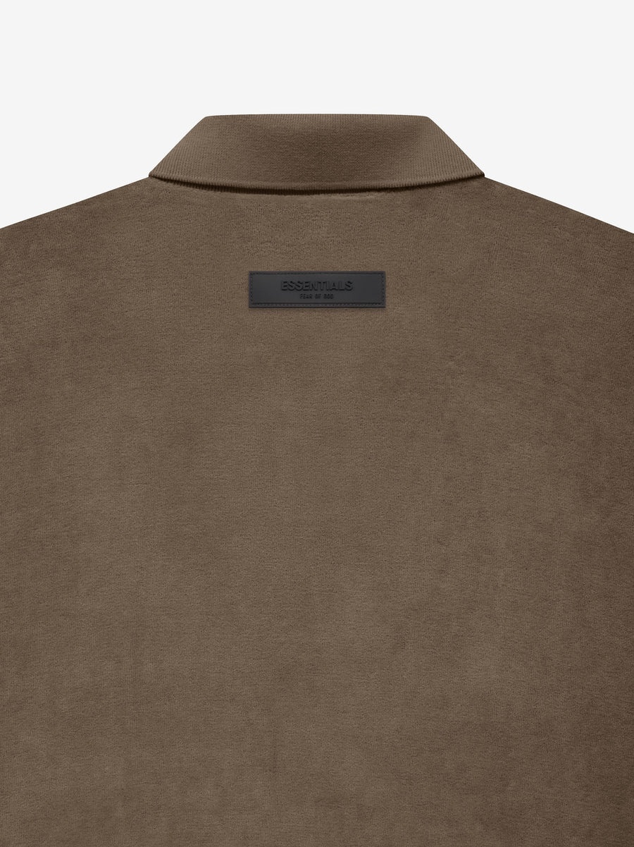 Womens Velour LS Polo - 4