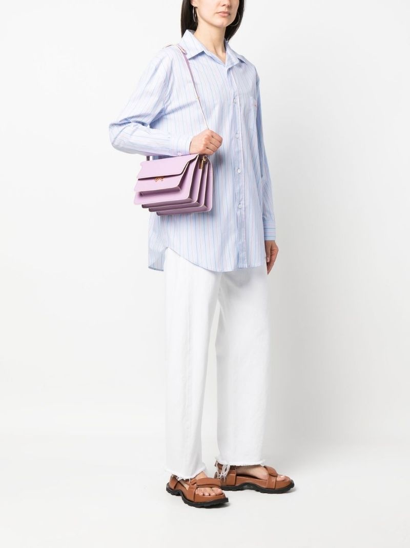 Trunk leather shoulder bag - 2
