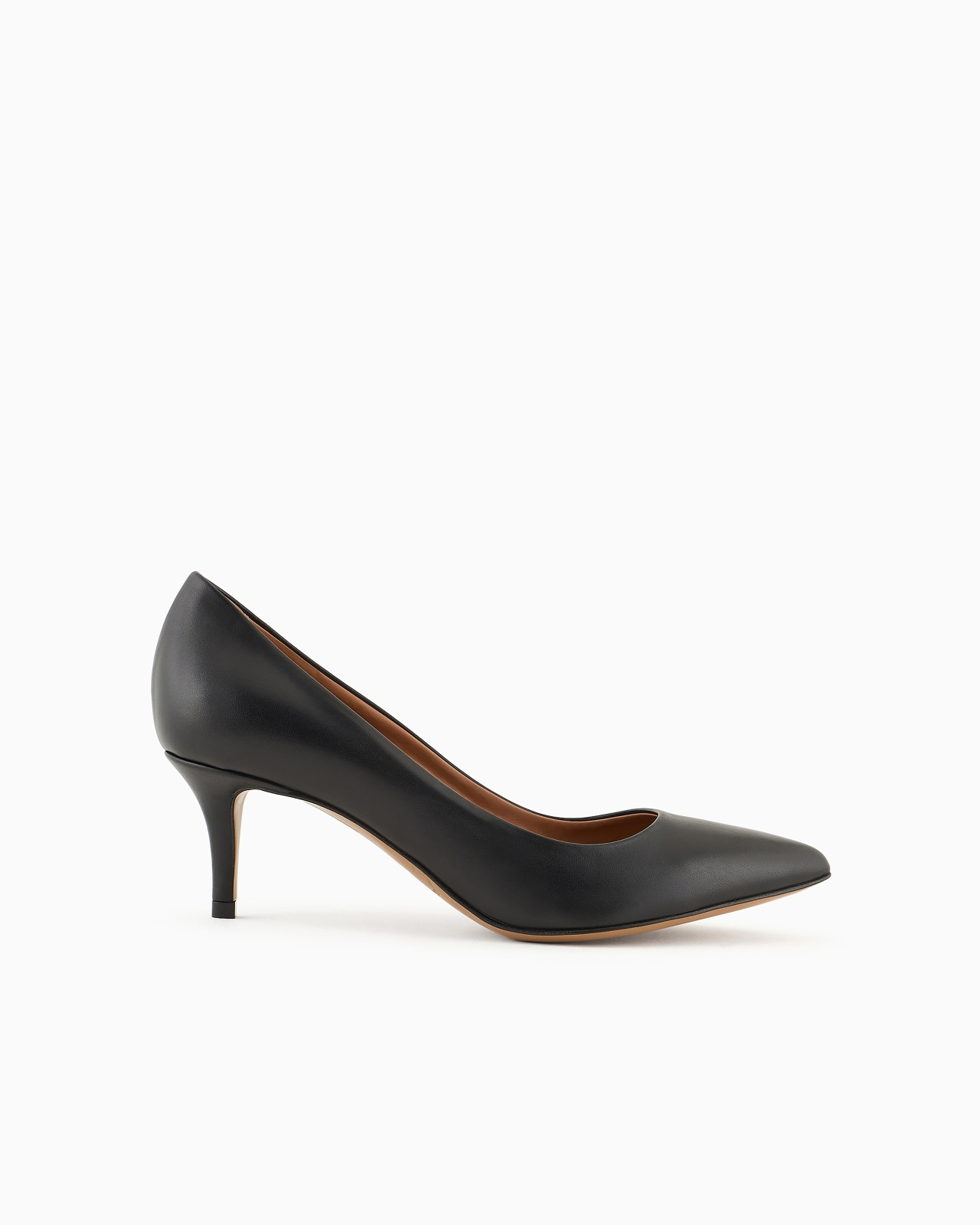 Leather pumps with stiletto heel - 1