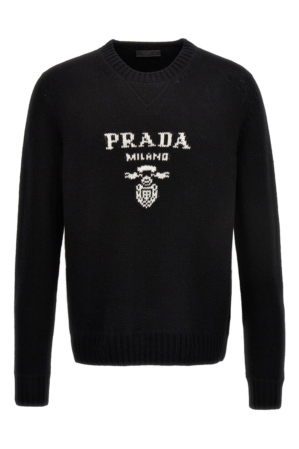 Logo intarsia sweater - 1