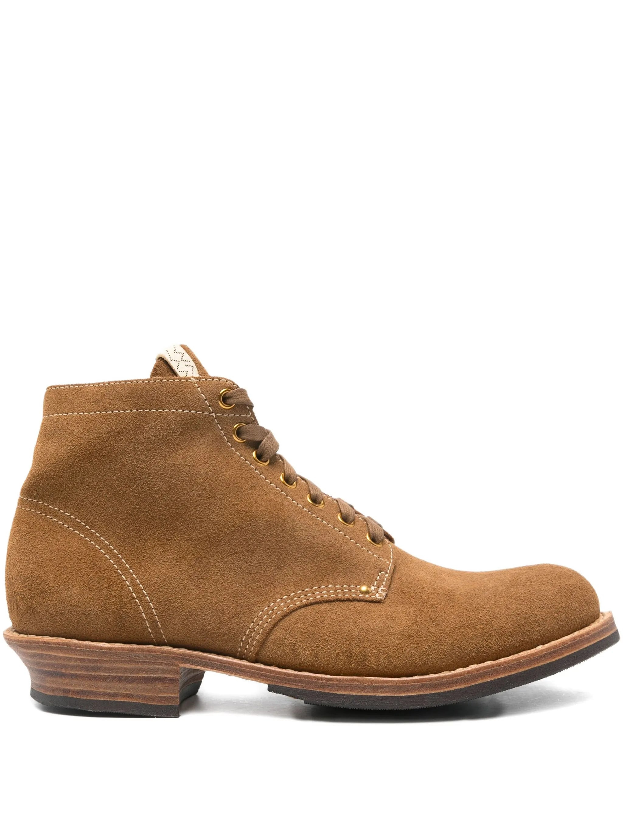 Brigadier lace-up suede boots - 1