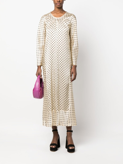 Aspesi polka dot-print silk dress outlook