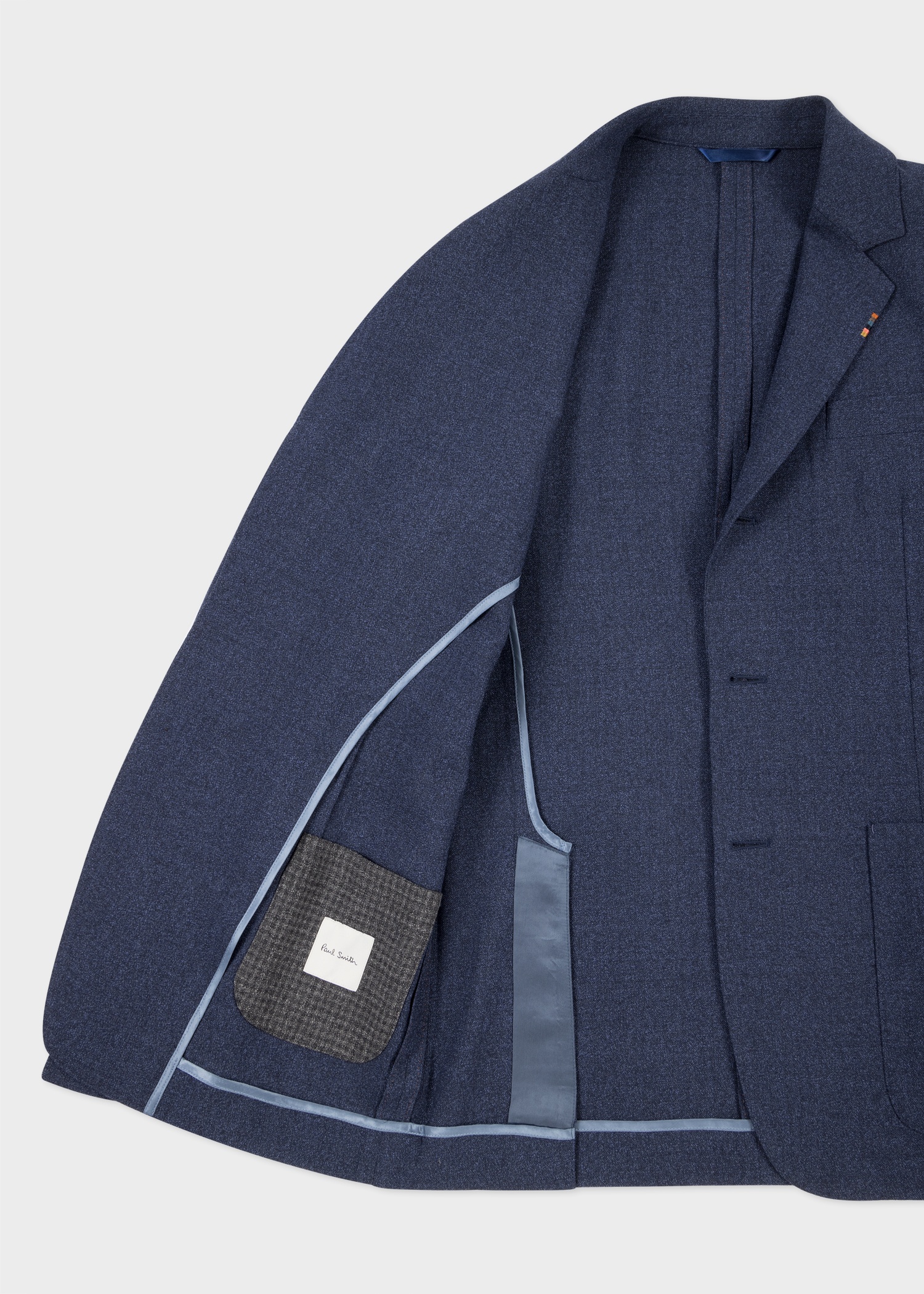 Two-Ply Hopsack Three-Button Blazer - 5