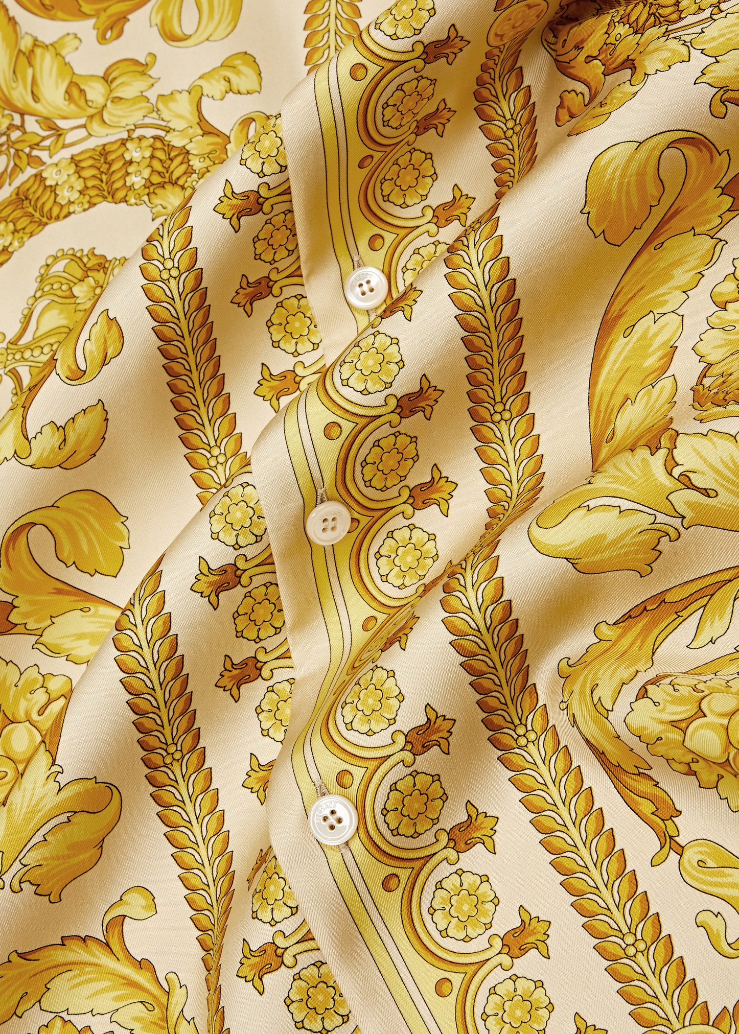 Baroque printed silk-twill shirt - 5