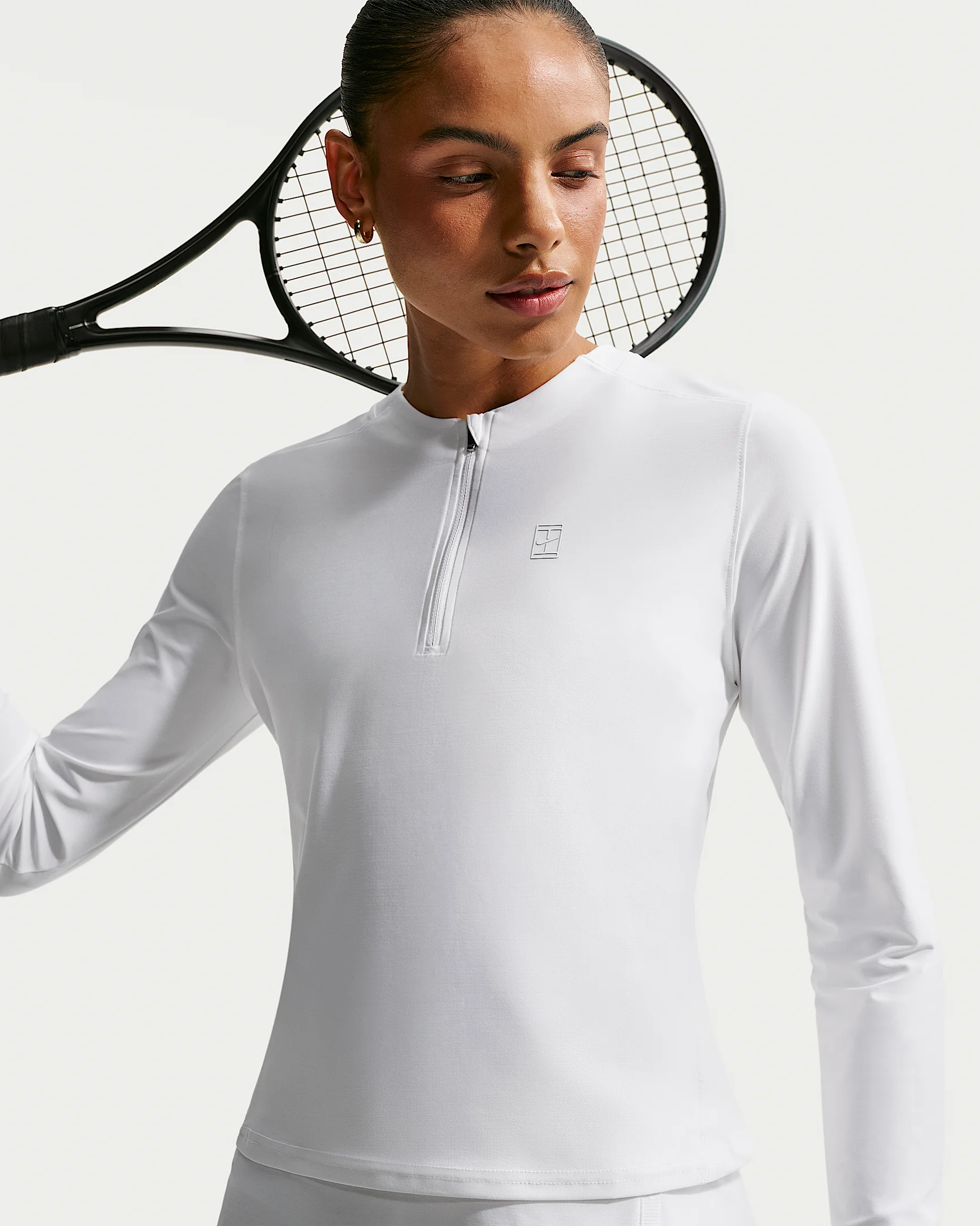 NikeCourt Advantage Women's Dri-FIT Mid-Layer Tennis Top - 1