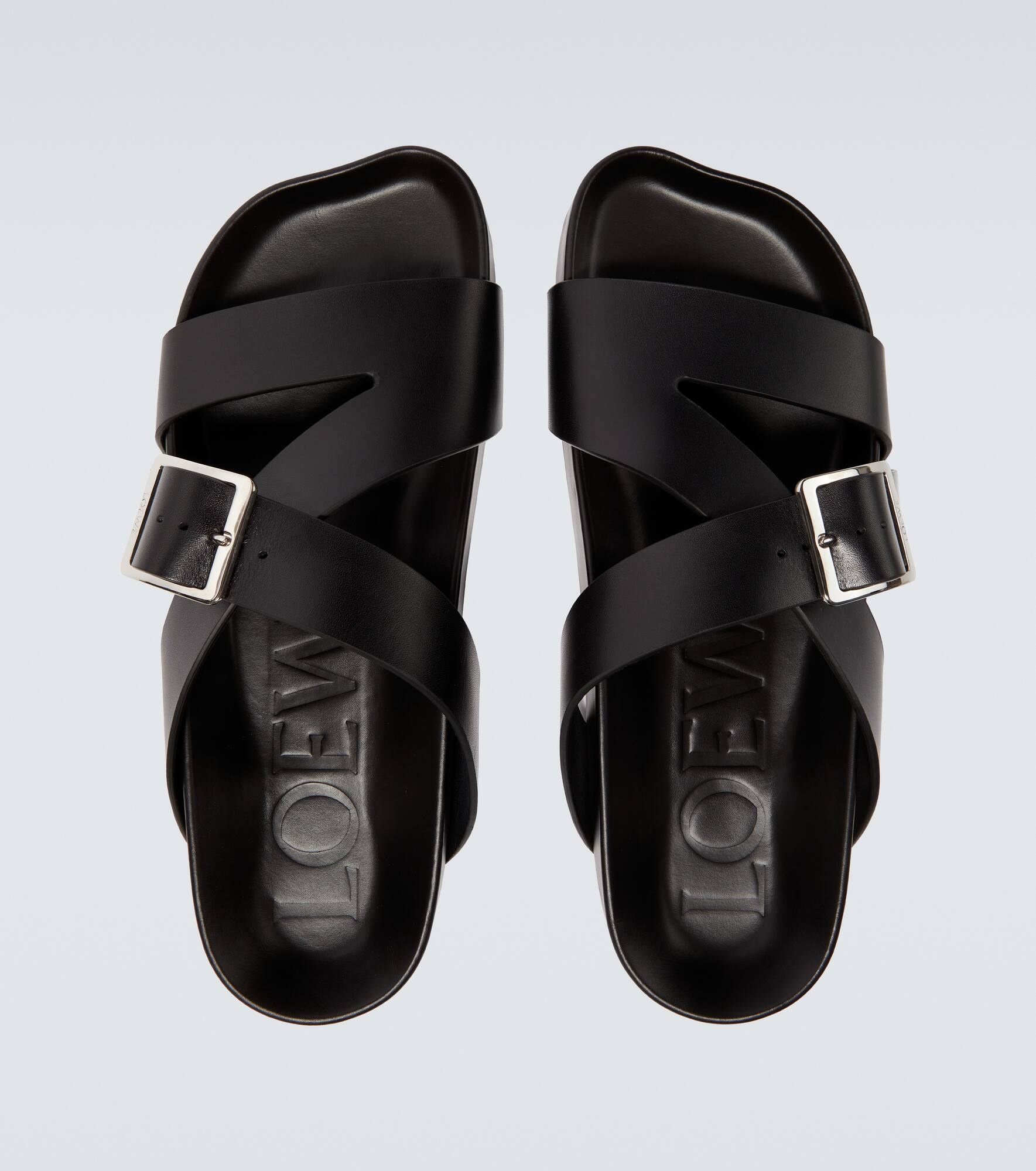 Paula's Ibiza Ease Buckle leather sandals - 4