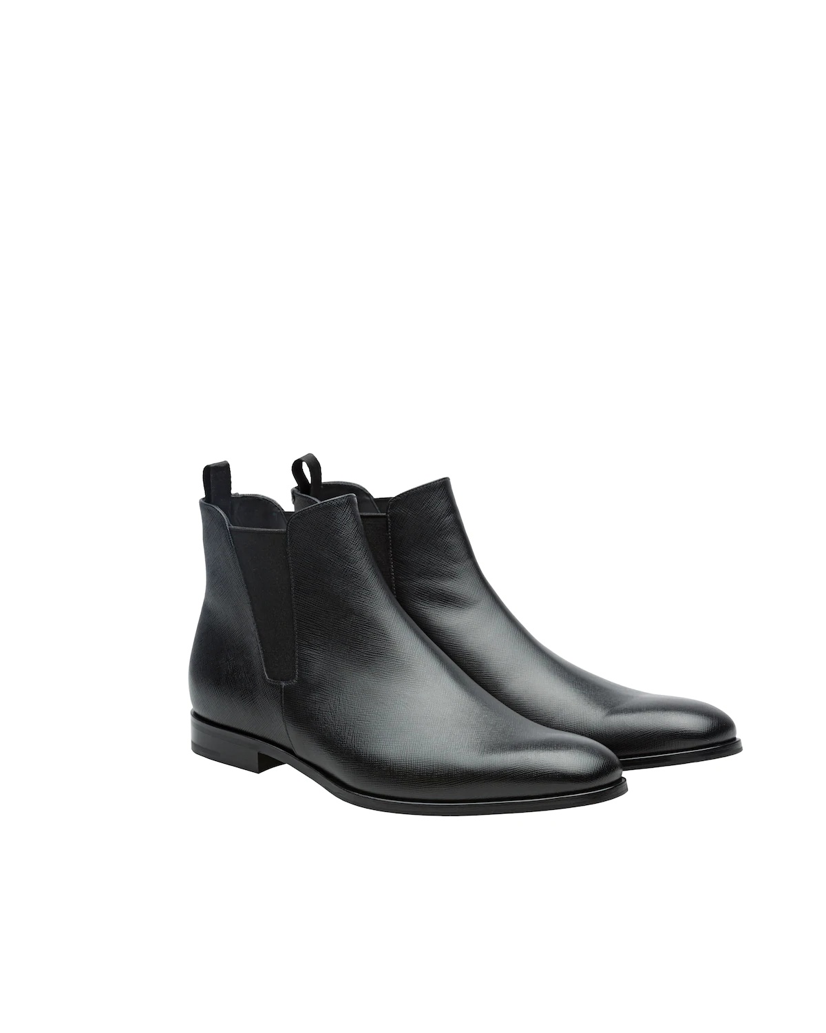 Saffiano Leather Booties - 1