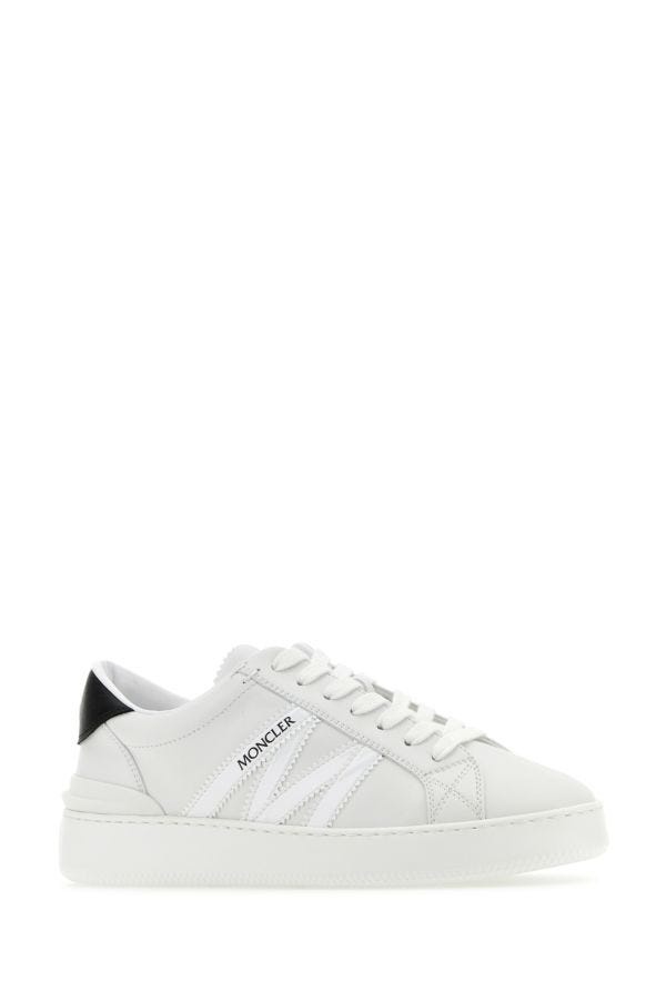 Moncler Woman White Leather Monaco M Sneakers - 2