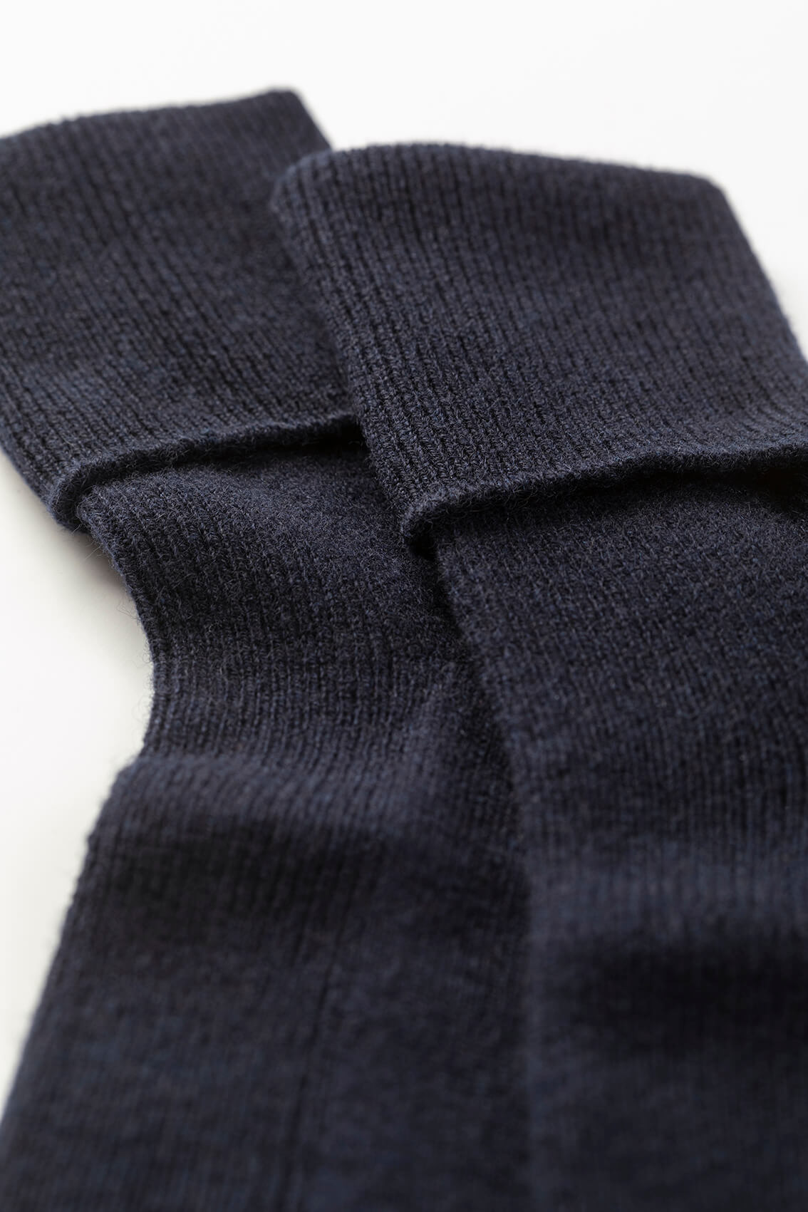 Women's Navy Cashmere Socks - 2