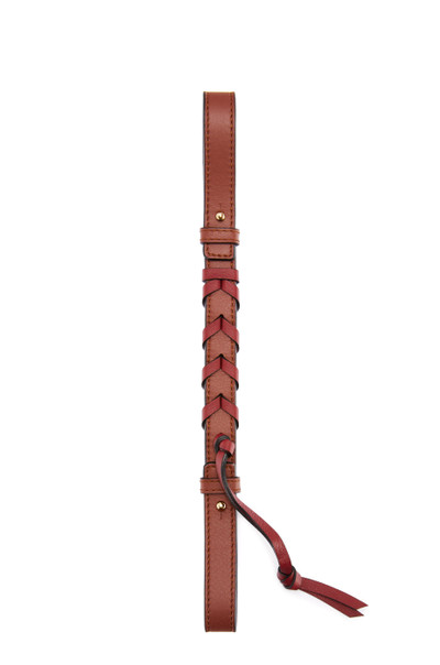 Loewe Short braided strap in classic calfskin outlook