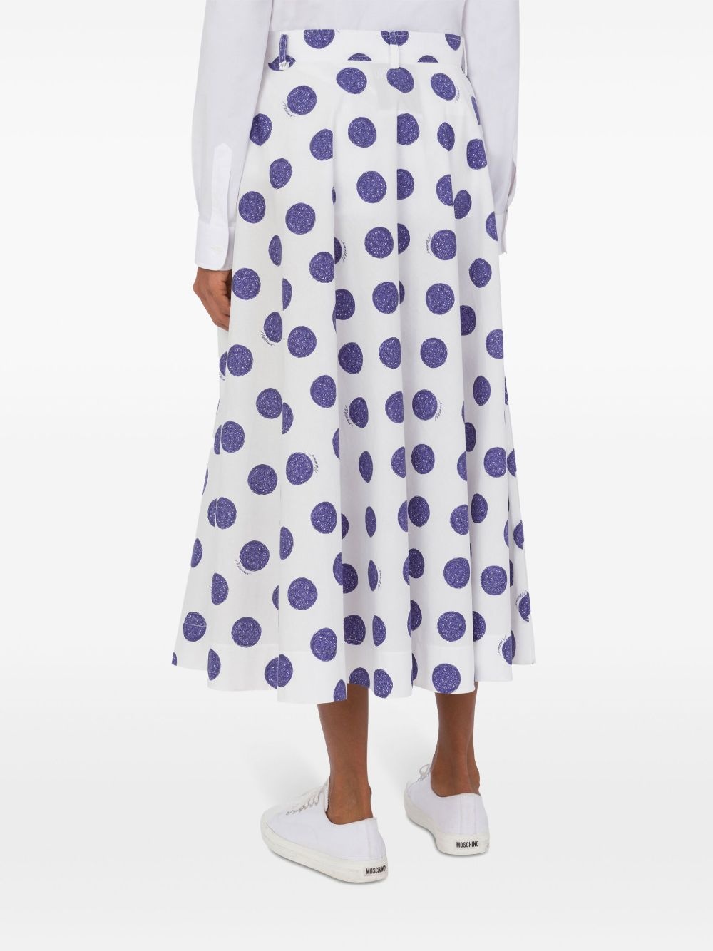 polka-dot midi skirt - 3
