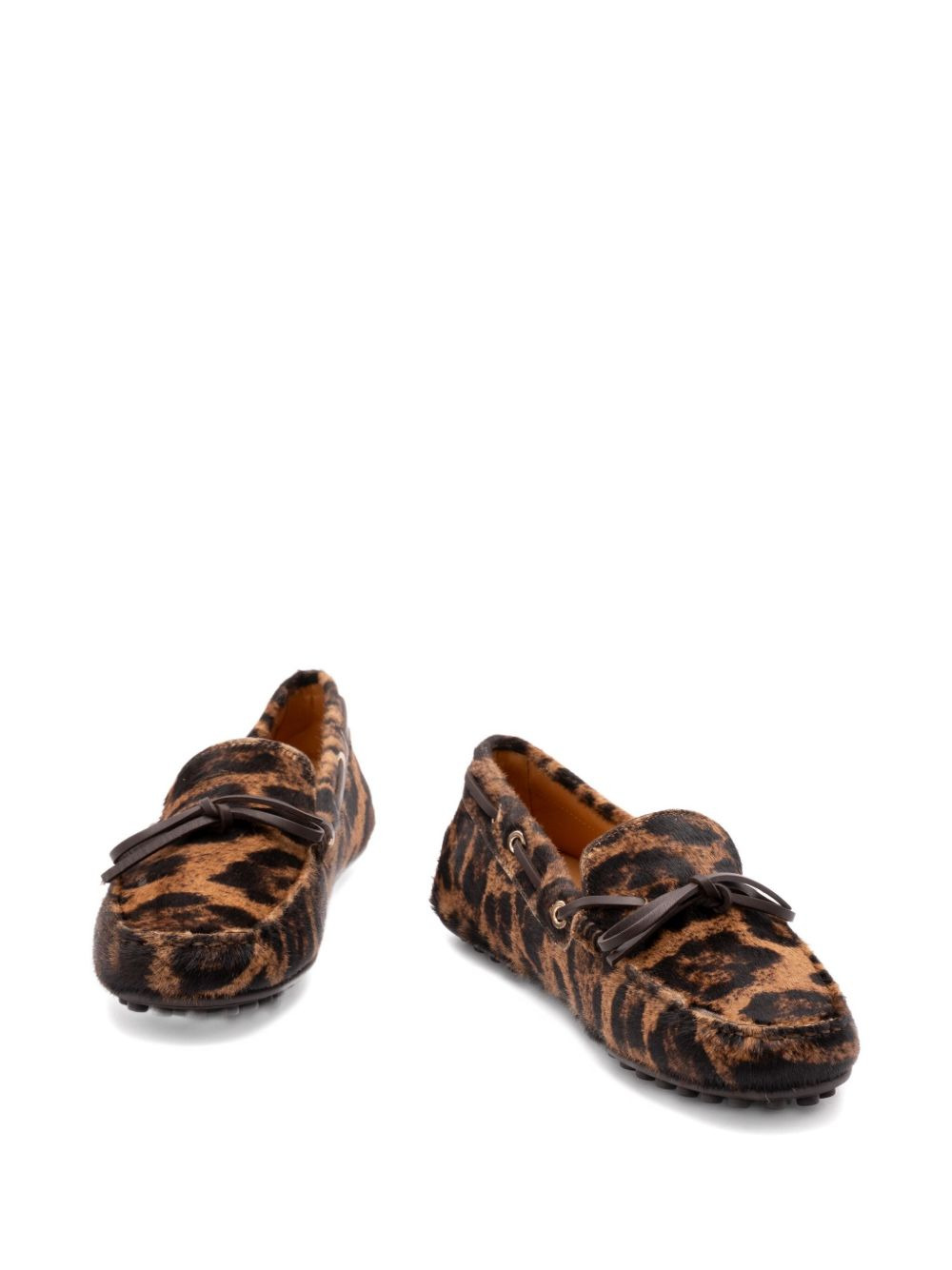 leopard-print loafers - 4