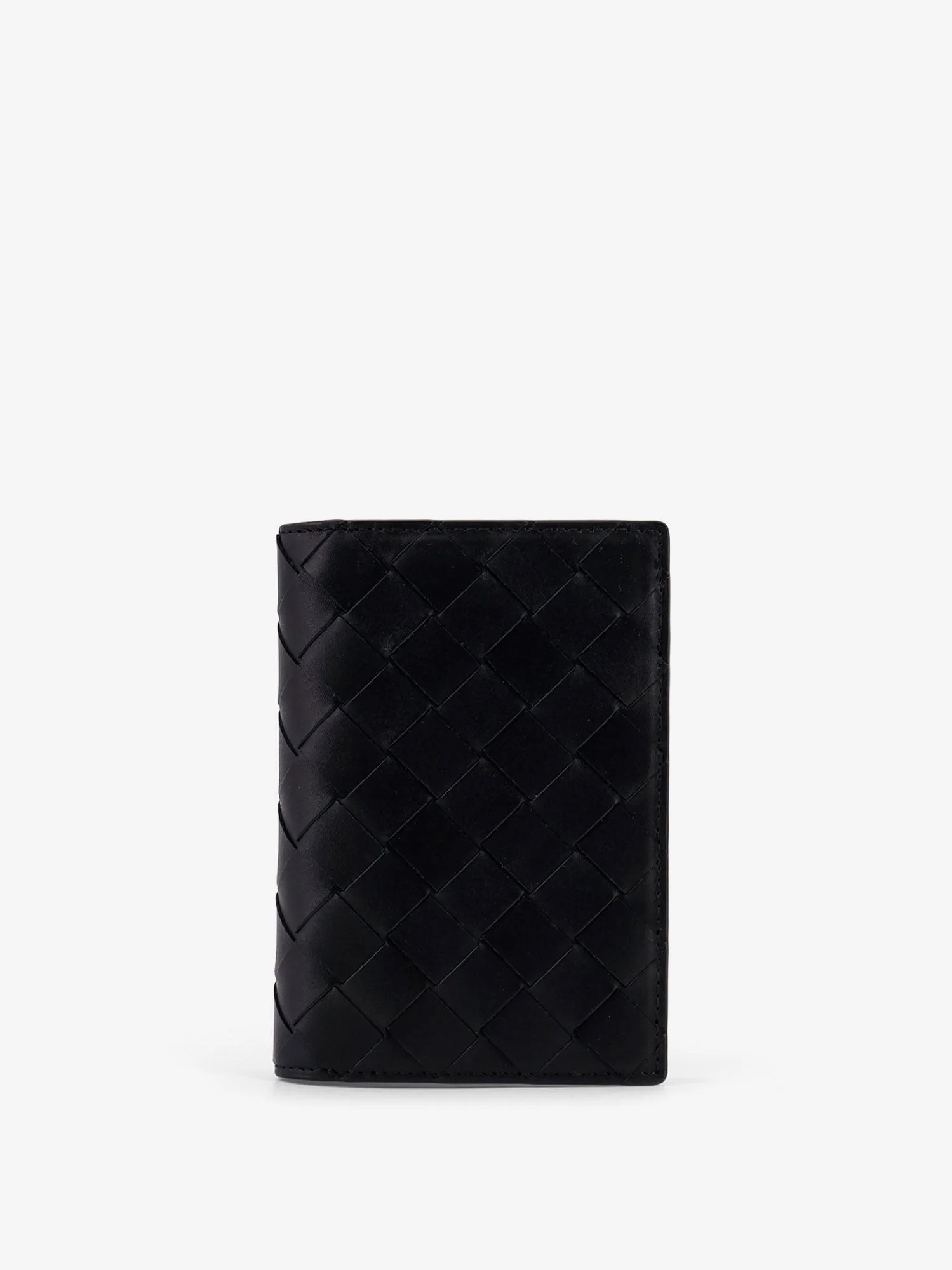 Bottega Veneta Leather Passport Holder With Intrecciato Motif - 1