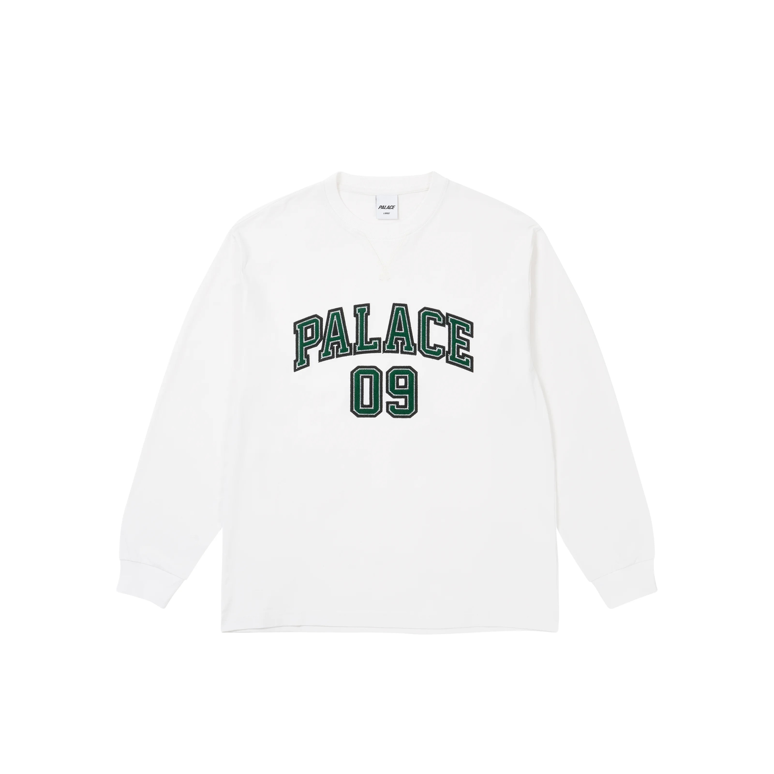09 PALACE LONGSLEEVE WHITE - 1