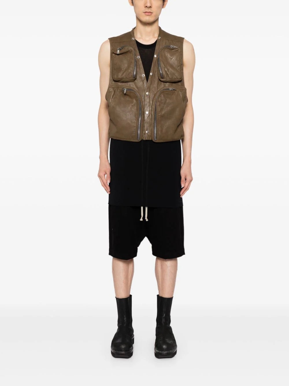 BUTTON-UP CARGO MILITARY JACKET - 2