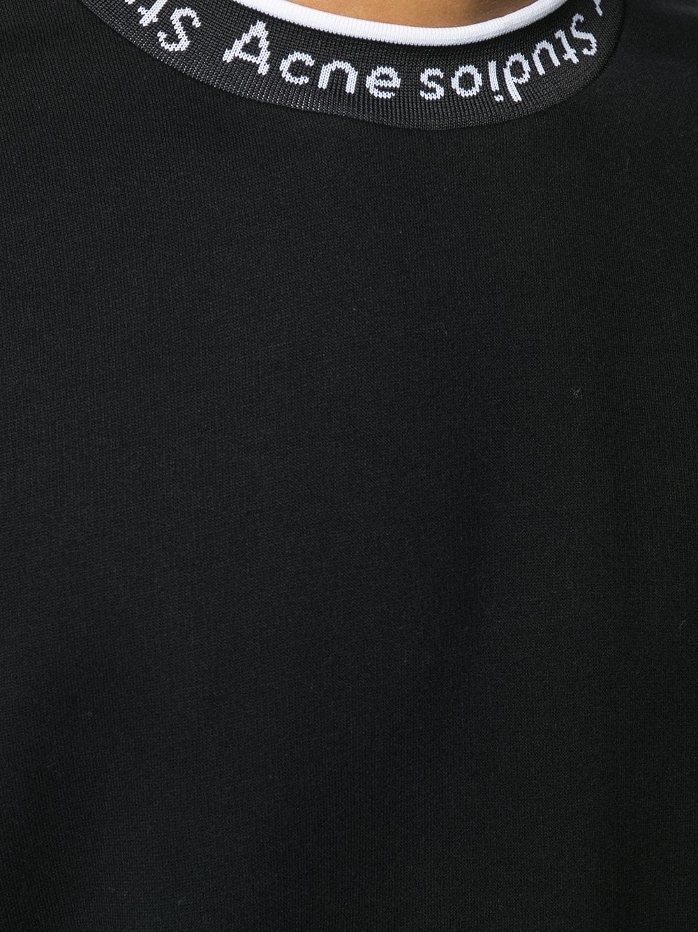 logo neck sweatshirt - 5