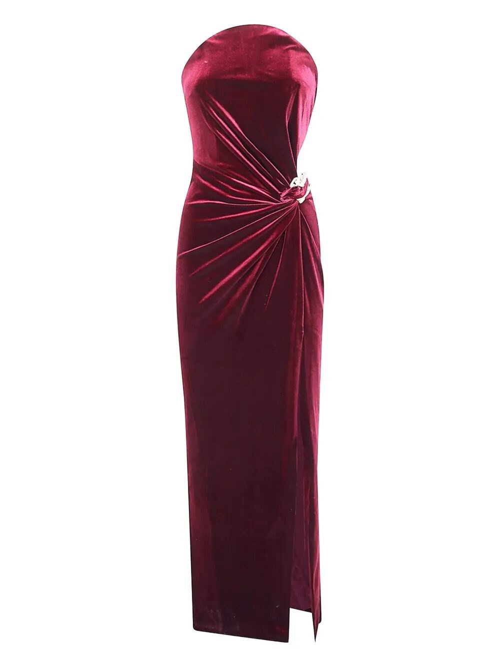 Introducing the VELVET BANDEAU MAXI DRESS by SELF-PORTRAIT, a stunning addition to your evening wear - 1