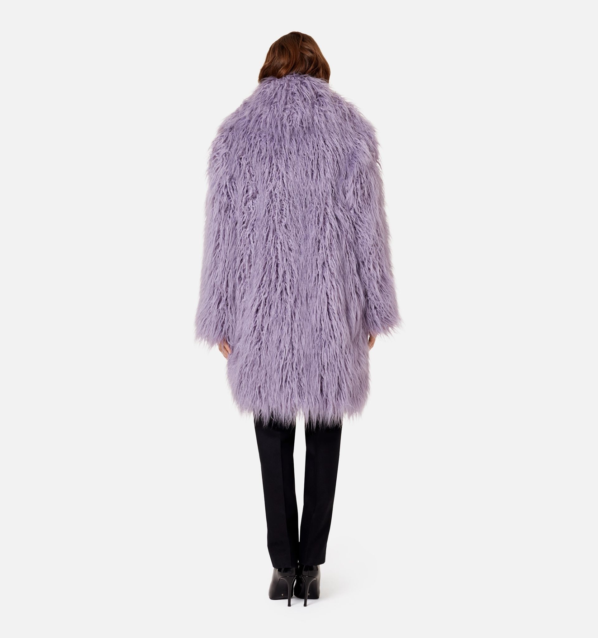 Long Coat in Synthetic Fur - 5