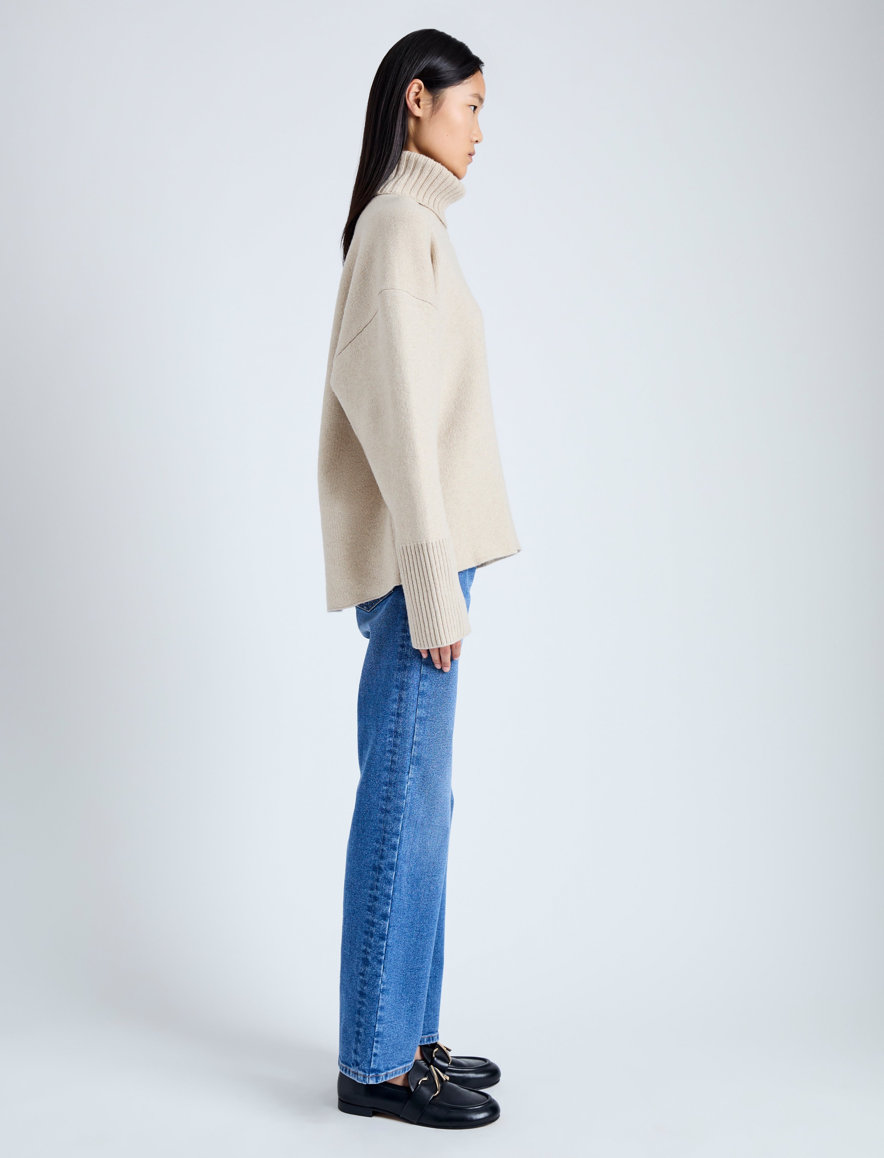 Sandra Turtleneck in Eco Doubleface Cashmere - 4