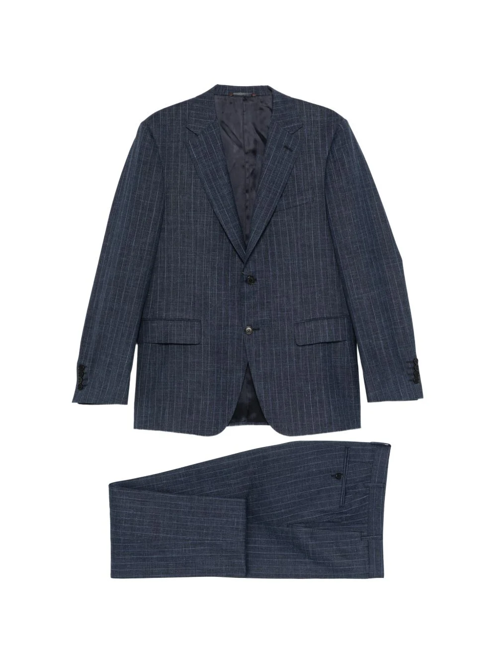 striped two-piece suit - 1
