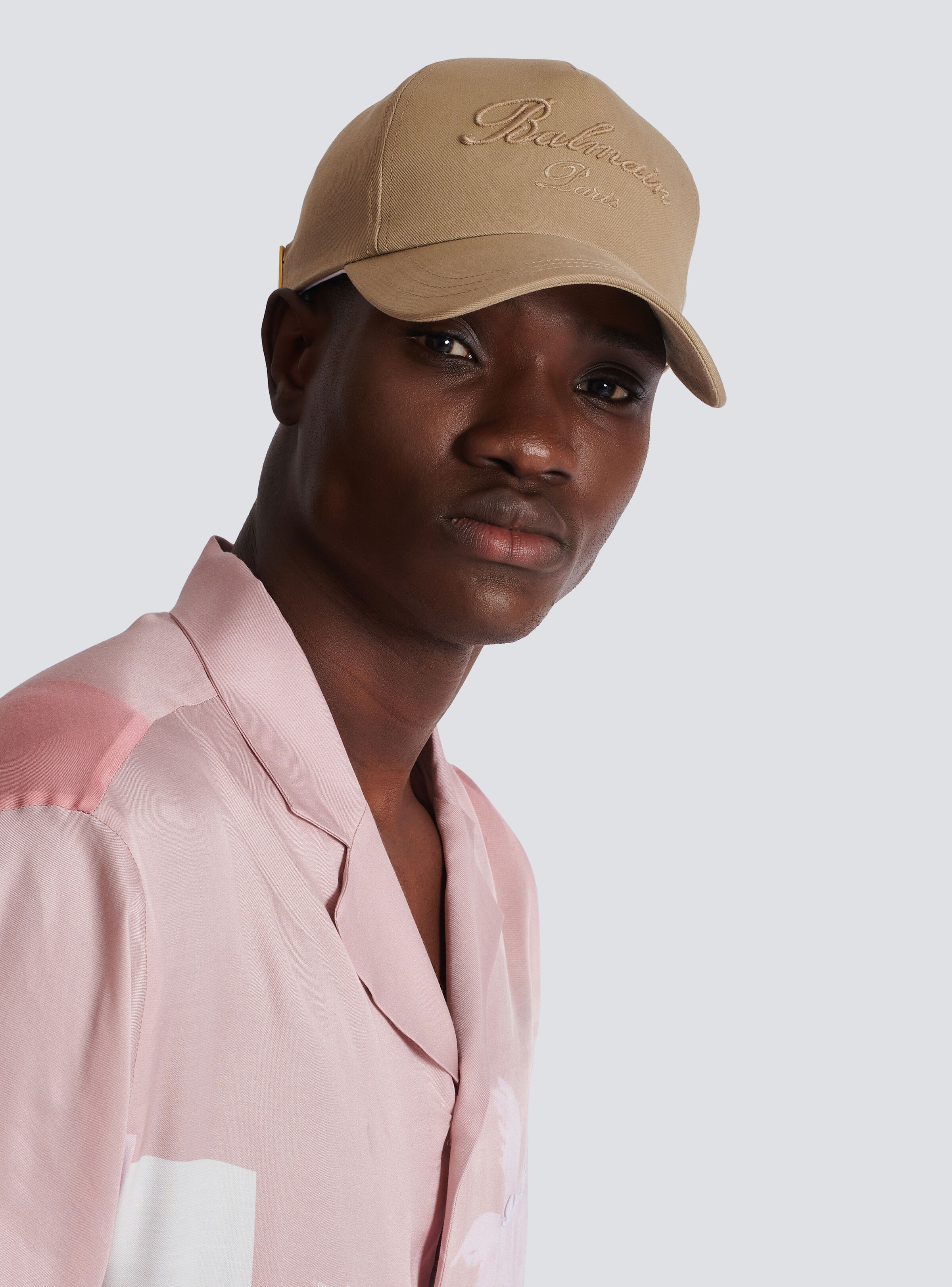 Cotton cap with Balmain Signature embroidery - 6