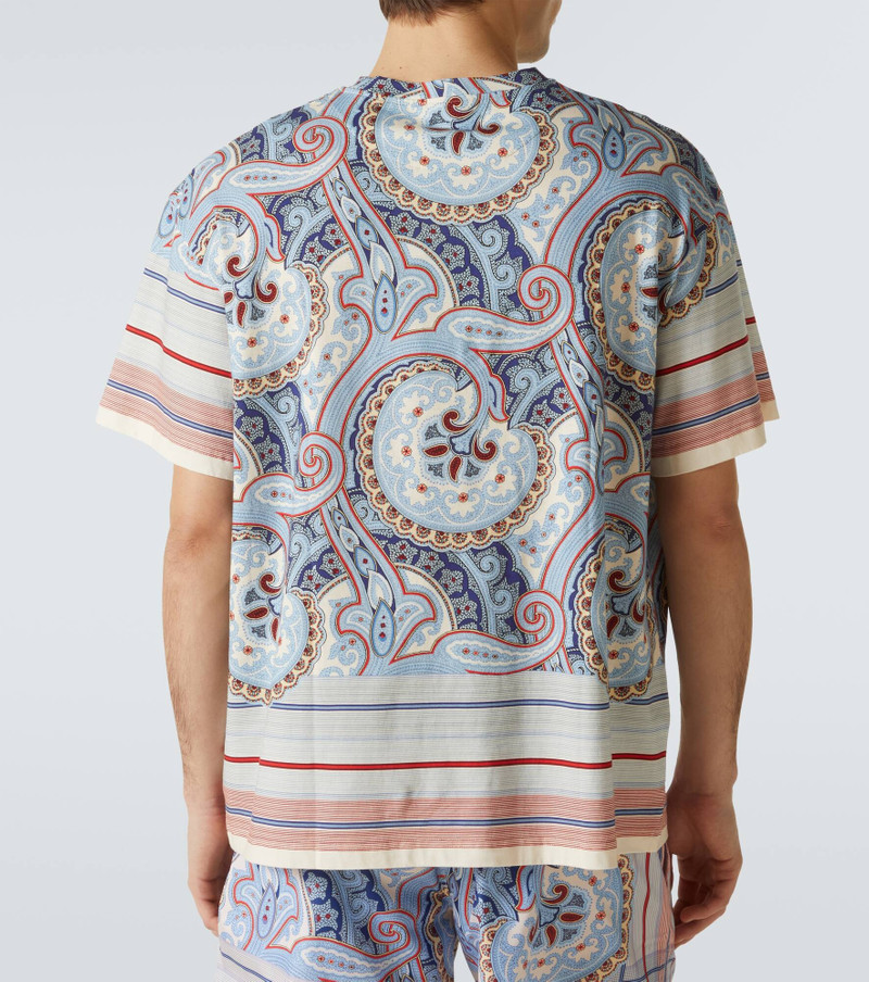 Paisley cotton jersey T-shirt 4