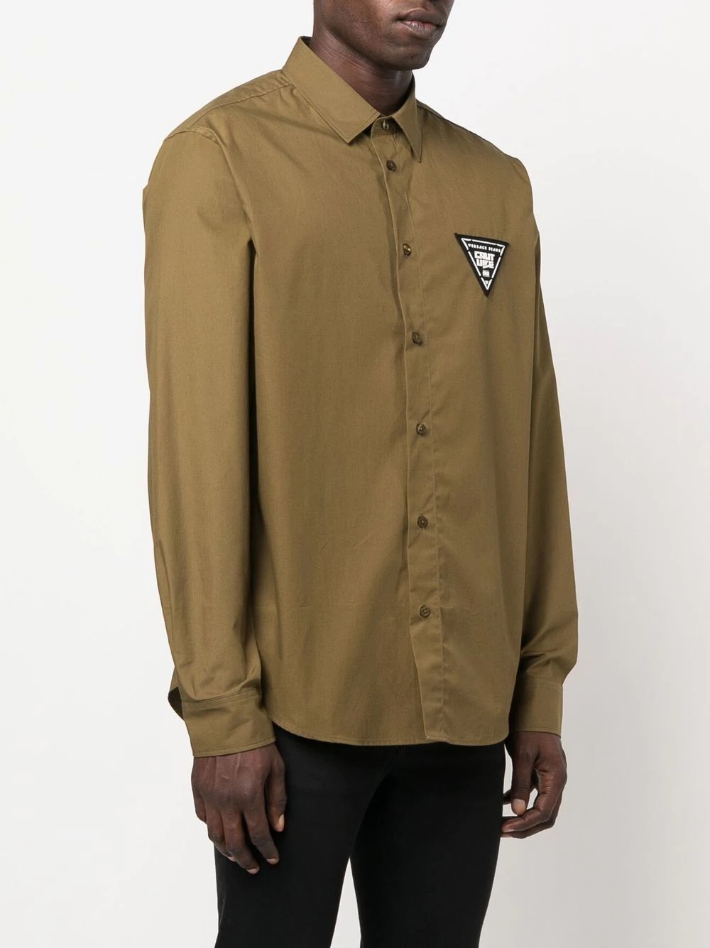 logo-patch long-sleeve shirt - 3