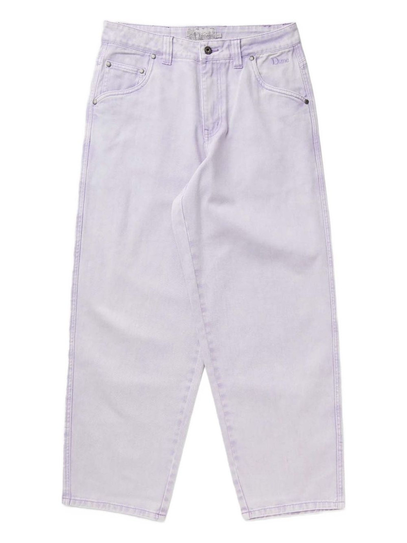 logo-embroidered jeans 1