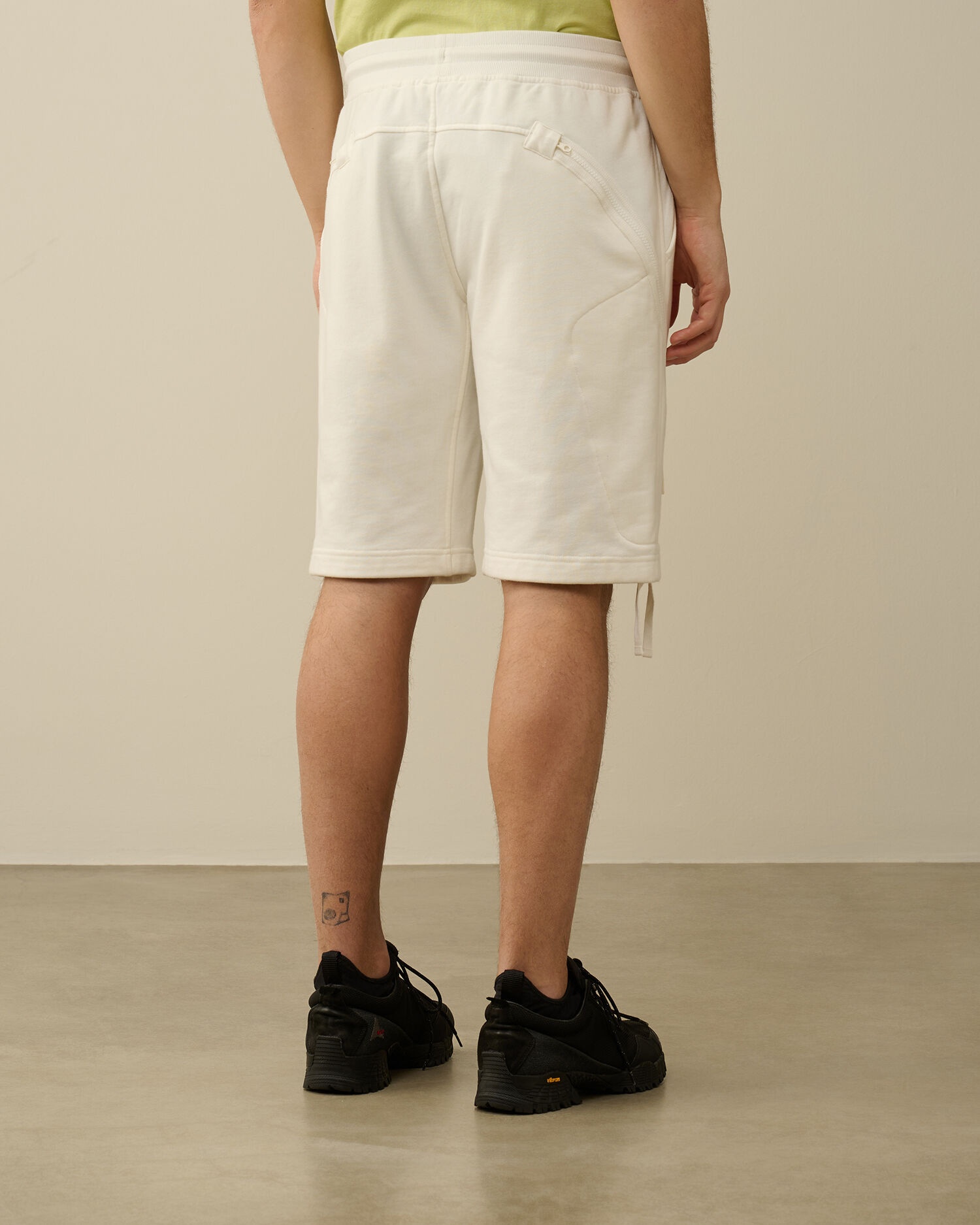 C.P. Company Diagonal Raised Fleece Zipped Pocket Shorts