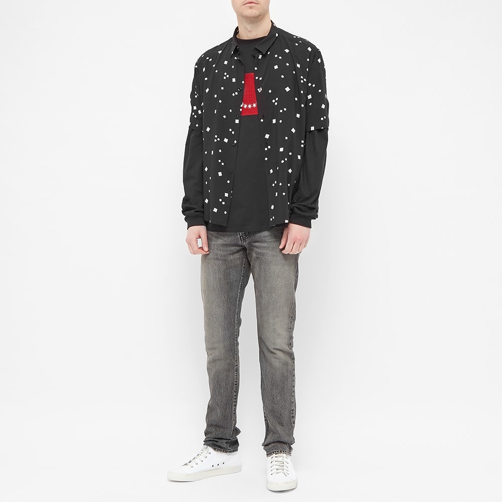 424 Long Sleeve Embroidered Stars Tee - 5