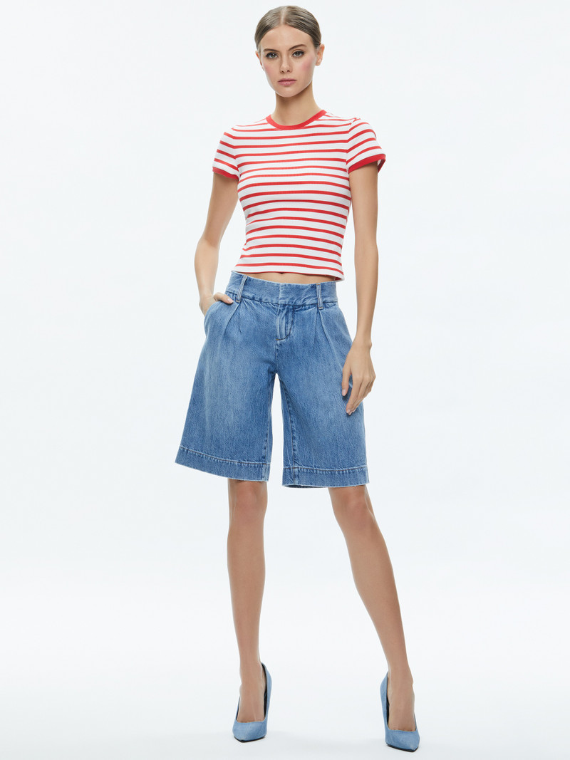 Alice + Olivia ERIC LOW RISE BERMUDA SHORT outlook