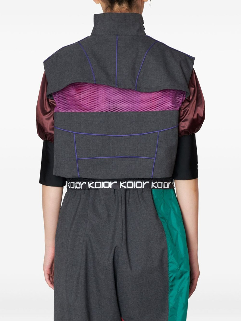 mesh panelled jacket 3