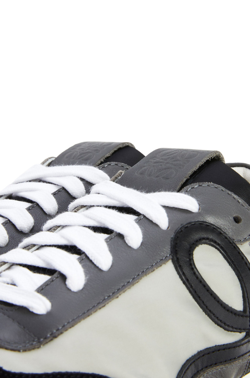 Ballet runner in nylon and calfskin 4