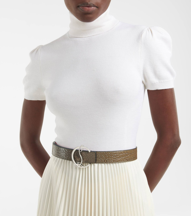 Christian Louboutin CL Logo reversible leather belt outlook