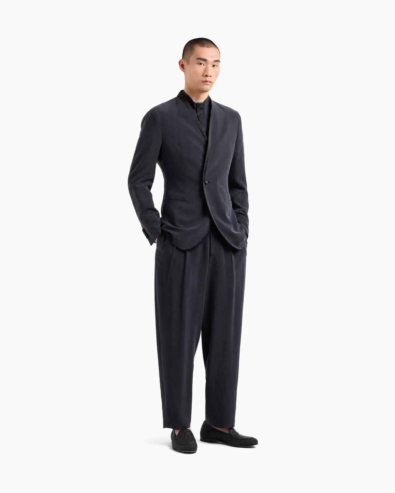 REGULAR-FIT SHIRT IN LUXURY COTTON TWILL - 2