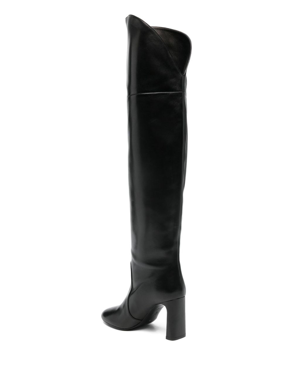 slouchy leather over-the-knee boots - 3