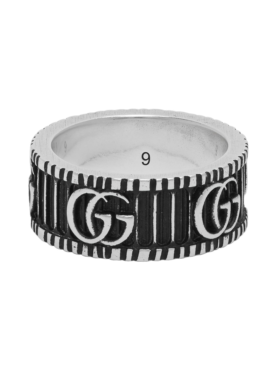 Silver GG Marmont Ring - 5
