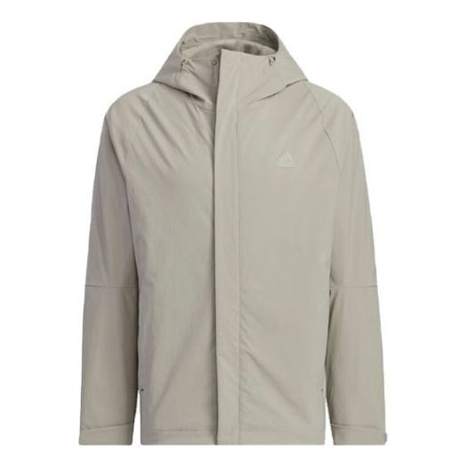 adidas Business Casual Parka Fleece 'Silver Pebble' IZ1591 - 1
