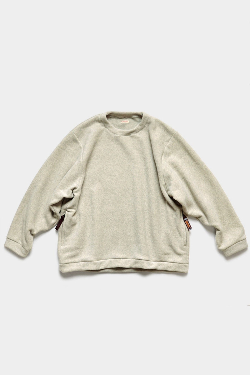 REVERSE FLEECE BIG SWT - ECRU 1