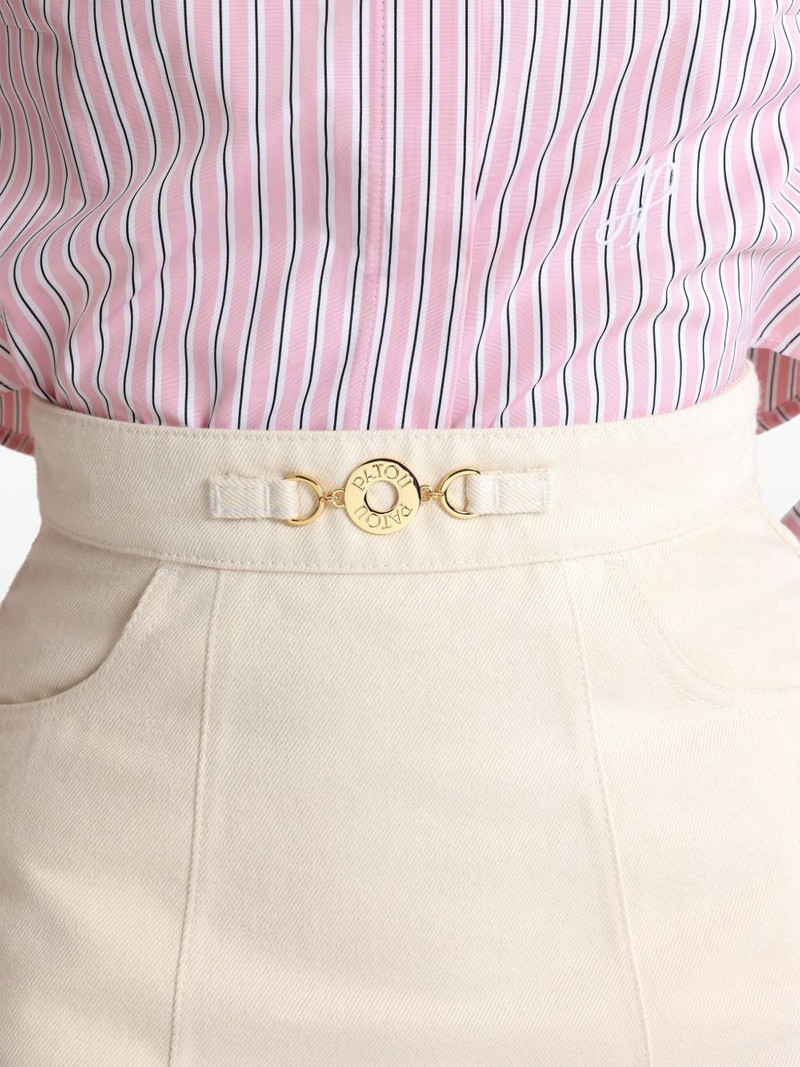 A-line denim mini skirt 4