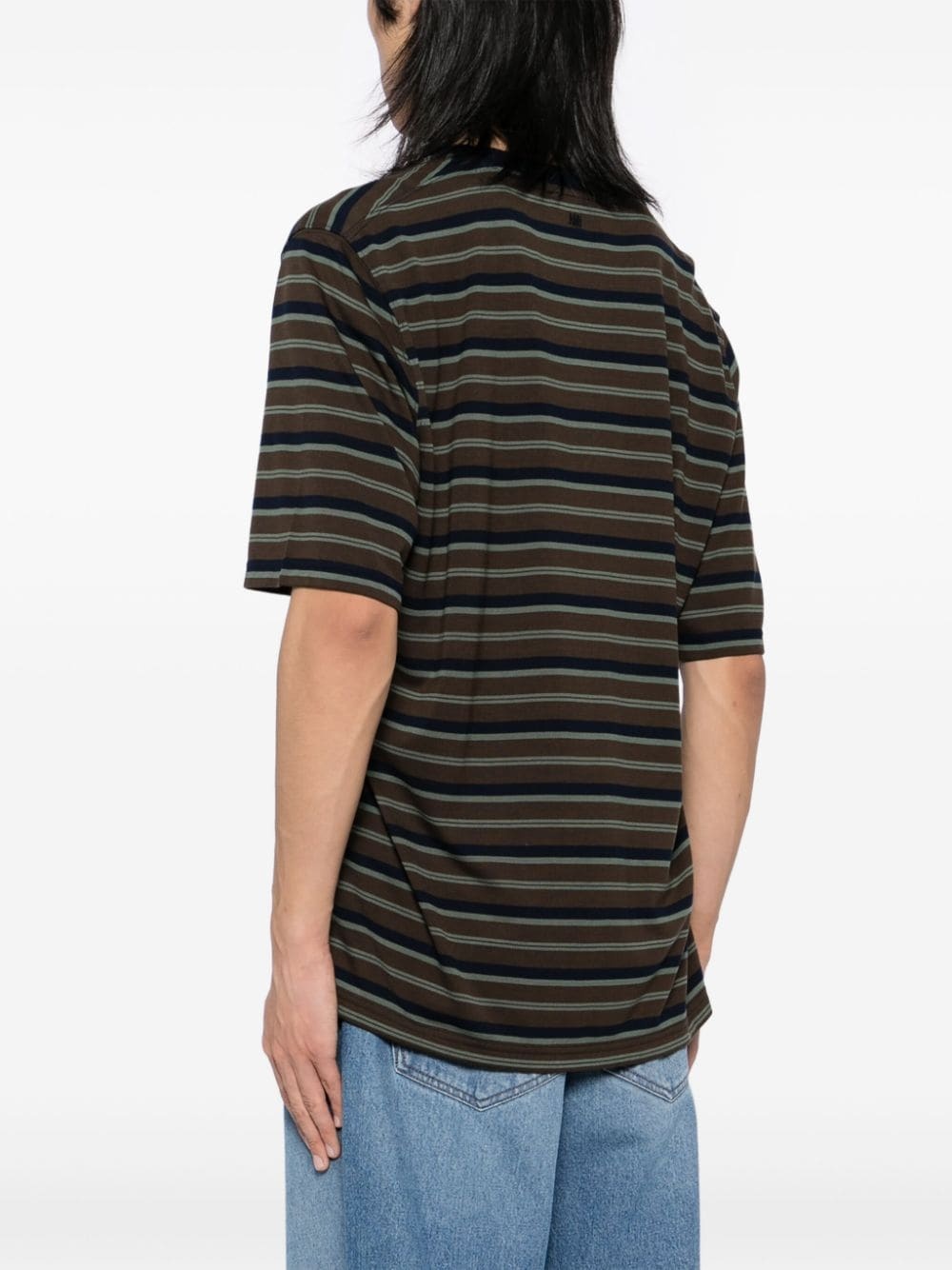 striped short-sleeved T-shirt - 8