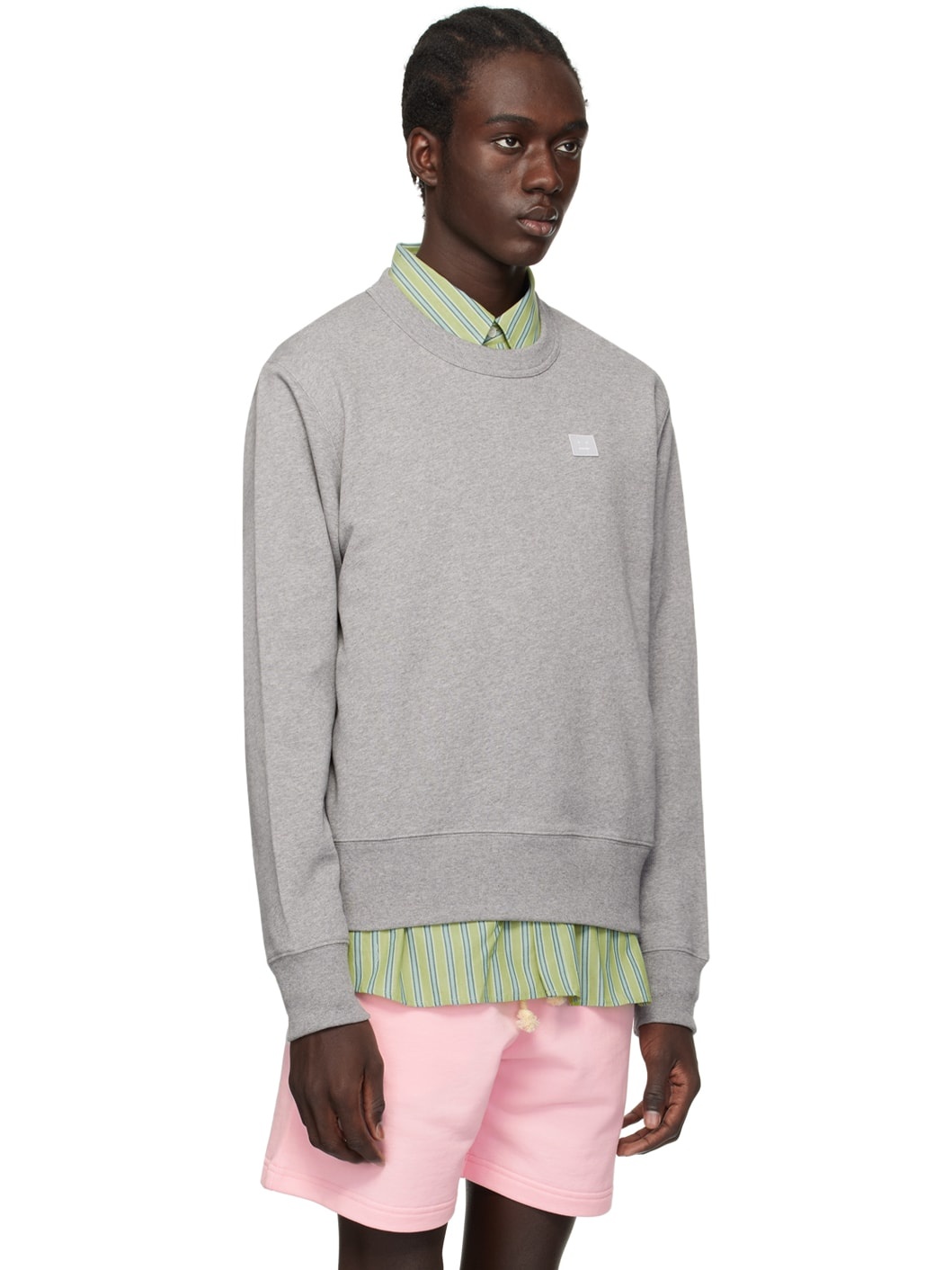 Gray Patch Sweater - 2